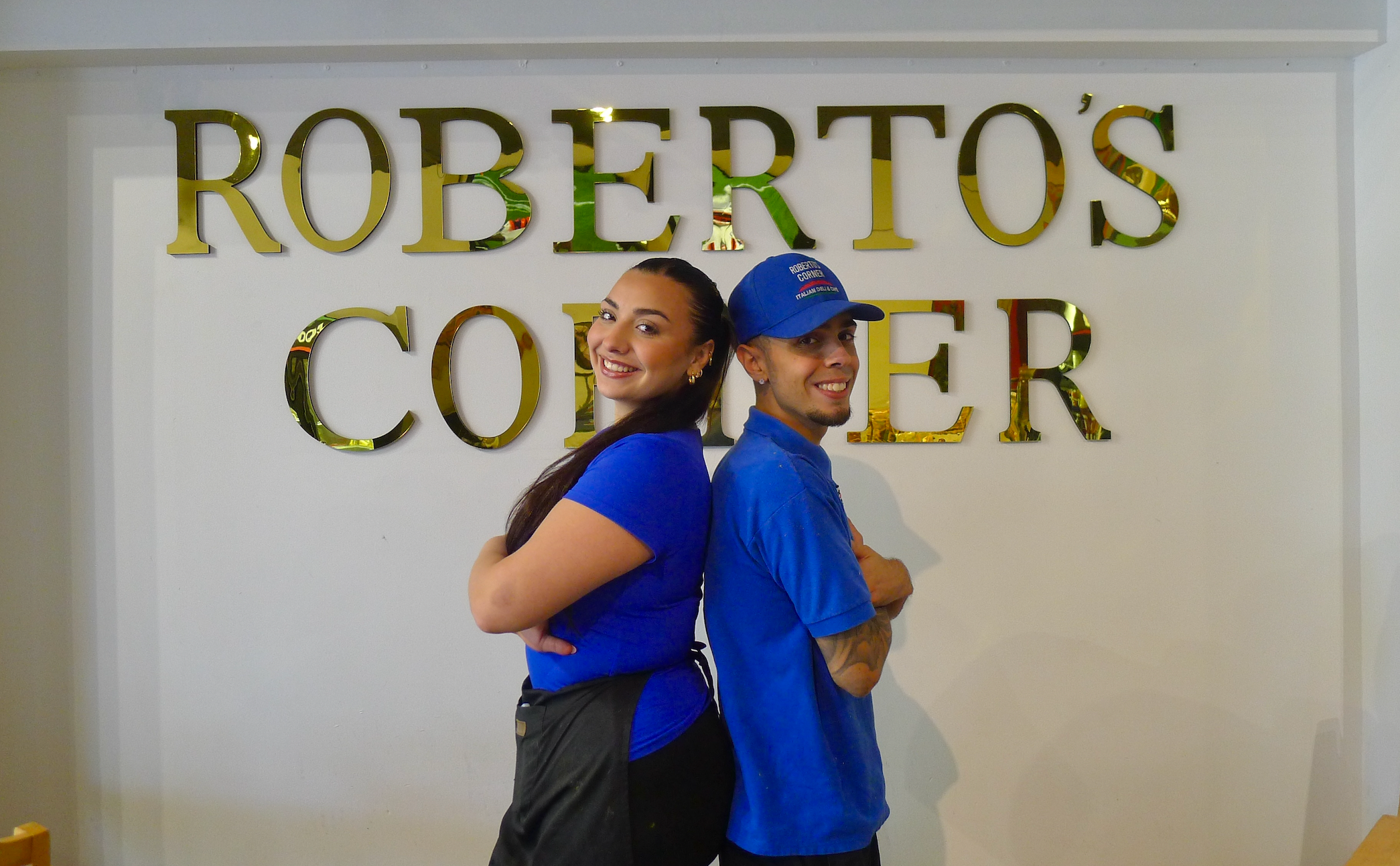 Angelina and Marco at Roberto's Corner